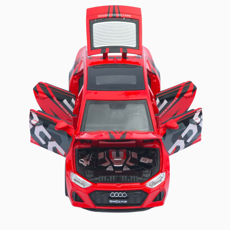 Машинка метал Audi RS7 Sportback АвтоЕксперт червона 1:32 звук світло інерція 15,5*7*5 см (ТК-7488)