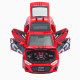 Машинка метал Audi RS7 Sportback АвтоЕксперт червона 1:32 звук світло інерція 15,5*7*5 см (ТК-7488)
