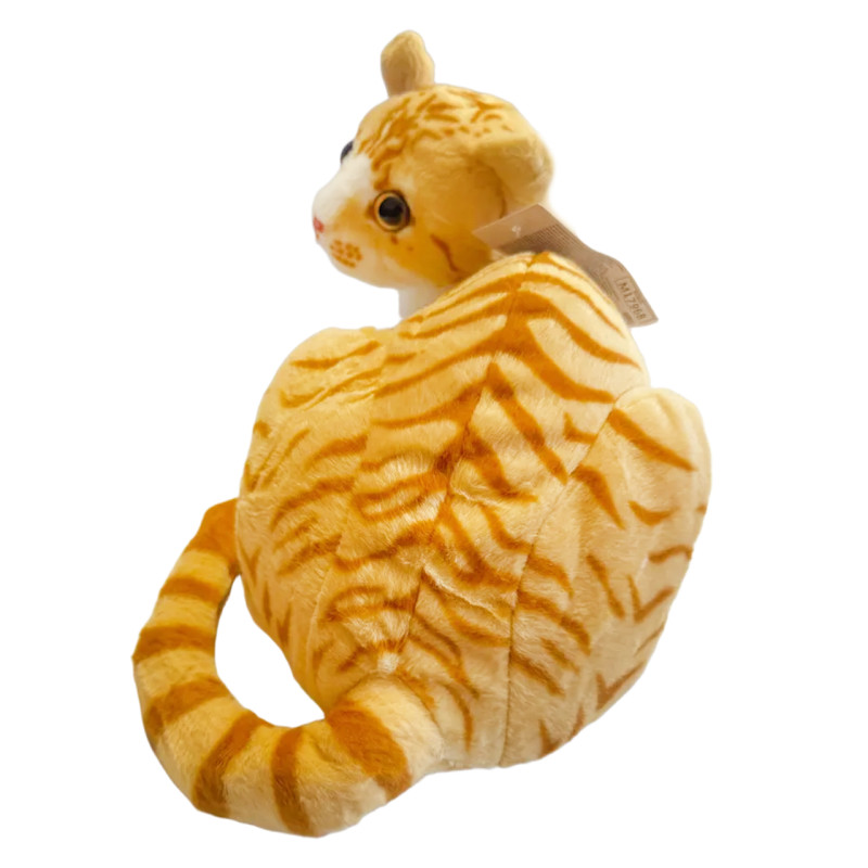 М`яка іграшка Котик рижий плюш 36*20*20см (M 17968)