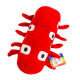 М'яка іграшка Сіреноголовий потяг пожирач «Kinder Toys» червоний 25*11*11 см (00516-2)