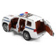 Машинка металева Поліція Toyota Land Cruiser Prado Тойота 1:24 інерція відкр двері баг капот звук світло 21*10*8,5см (41952)