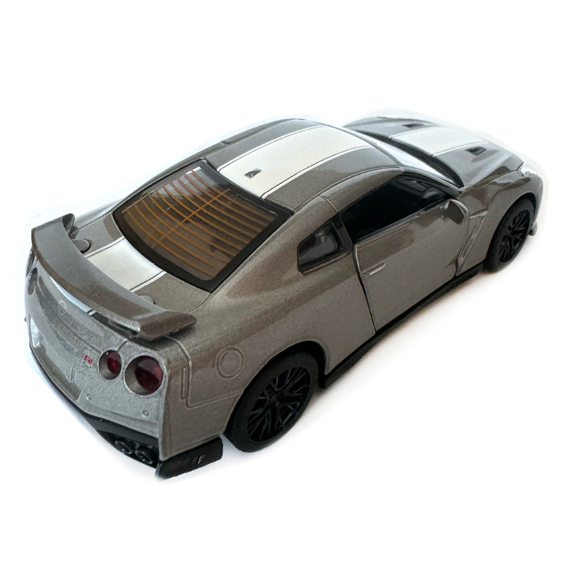 Машина металева Nissan GT-R Anniversary Edition ніссан Автопром синя 1:32  світло звук відкр двері 14*5,5*4см (68469)