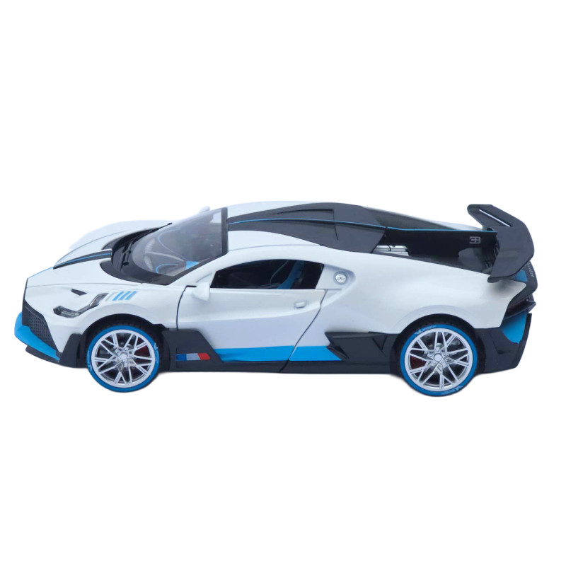Машинка метал Bugatti Divo АвтоСвіт біла 1:22 світло звук інерція 20*10*5,5 см (AP-1978)