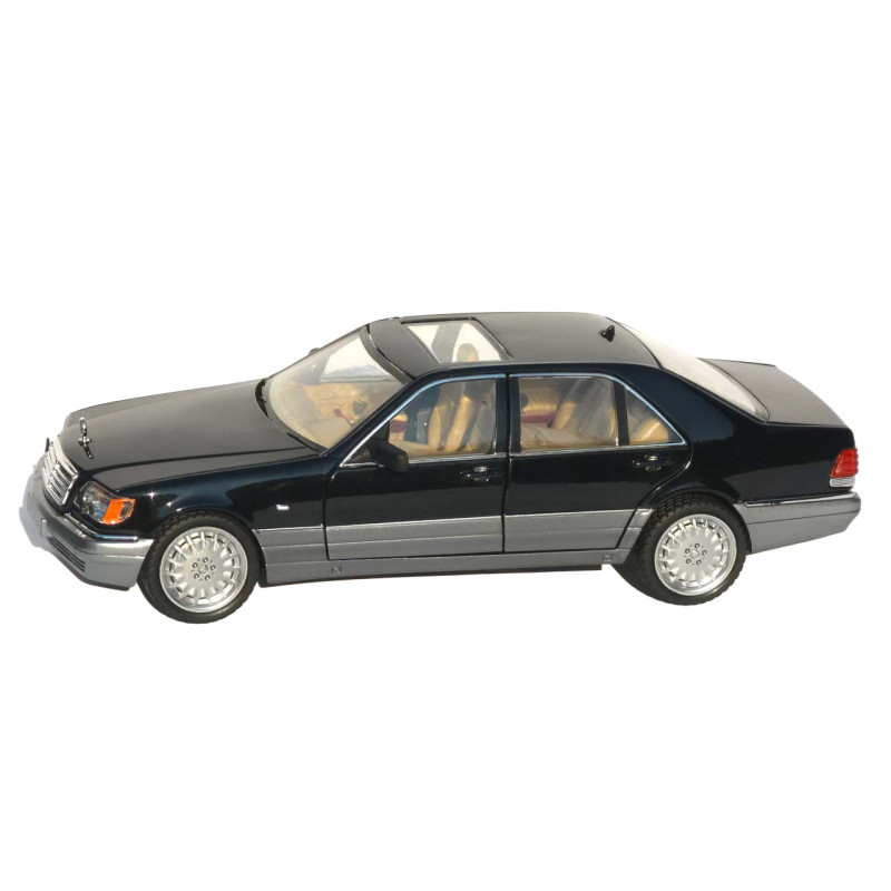 Машинка метал Mercedes-Benz S-Class W140 АвтоЕксперт чорна 1:24 звук світло 21*8*6,5 см (G9765-42)