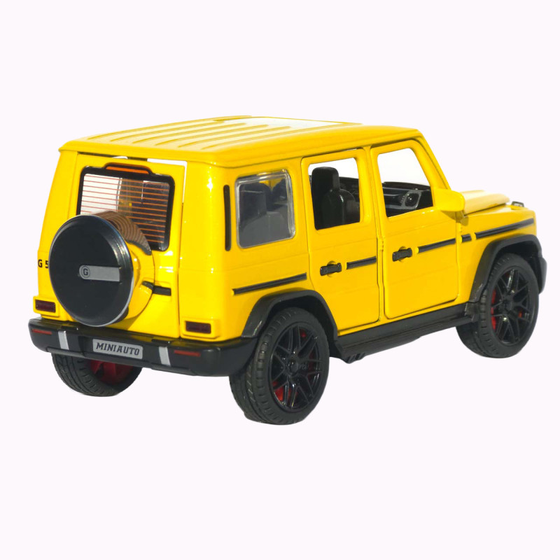 Машинка метал Mercedes-Benz G-Class (Гелендваген) АвтоЕксперт жовта 1:32 звук світло (LF-80110)