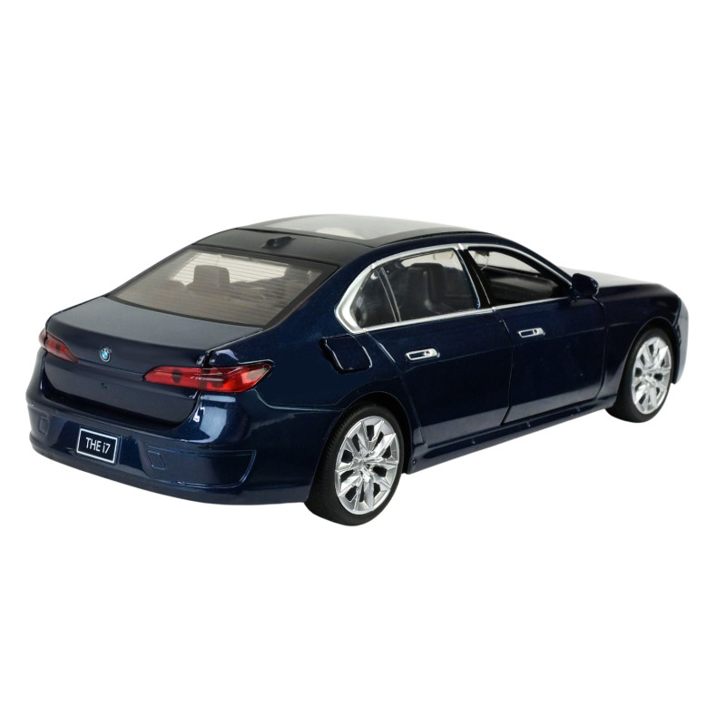 Машина металл BMW I7 БМВ синяя 1:24 свет звук 22*6,5*8см (68283A(B))