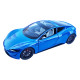 Машинка матал Tesla Roadster Тесла синя електро зарядка 1:24 звук світло 17*6,5*4,5см (RS-03612)