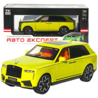 Машинка метал Rolls-Royce Cullinan АвтоЕксперт жовта 1:24 звук світло відкр двері капот багажник (3619-87)