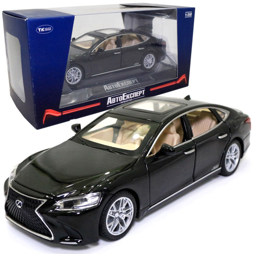 Машинка металева Lexus LS 500H "AutoExpert" Лексус ЛС 500 чорне світло звук 16*4*6 см (EL-1823/11709)