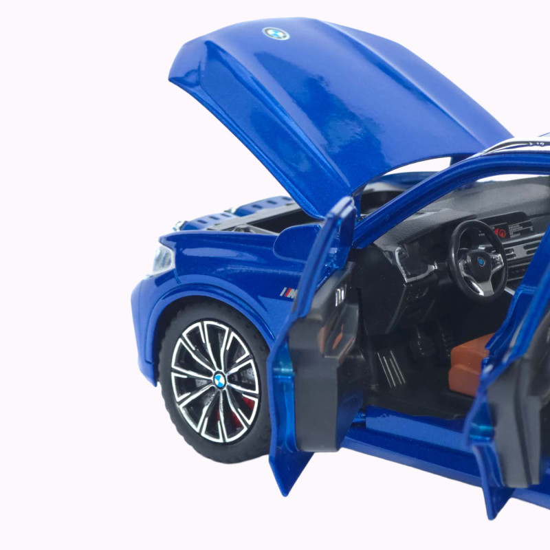 Машинка метал BMW X5 M Sport АвтоСвіт синя 1:24 звук світло інерція 20,5*9,5*7,5 см (AP-2012)