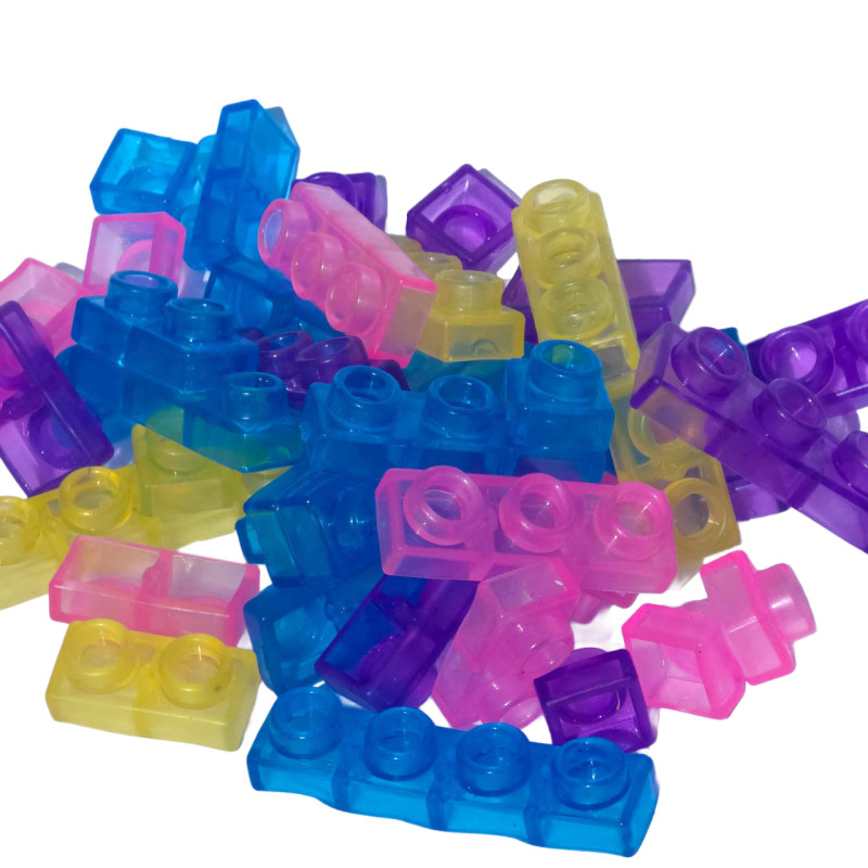 Силіконовий гнучкий "желейний" прозорий дитячий конструктор магічний Gummy Bloc 20 деталей (QZ 20)