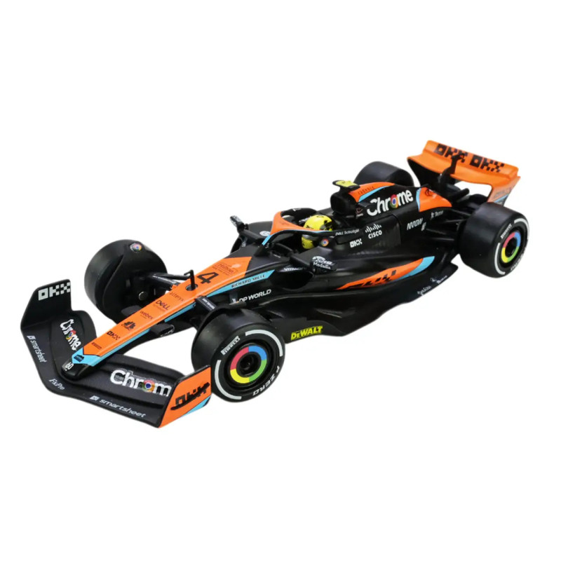 Металева модель боліда з гонщиком McLaren MCL60 2023 Автопром 1:24 світло звук 23*8*4 см (68290A)