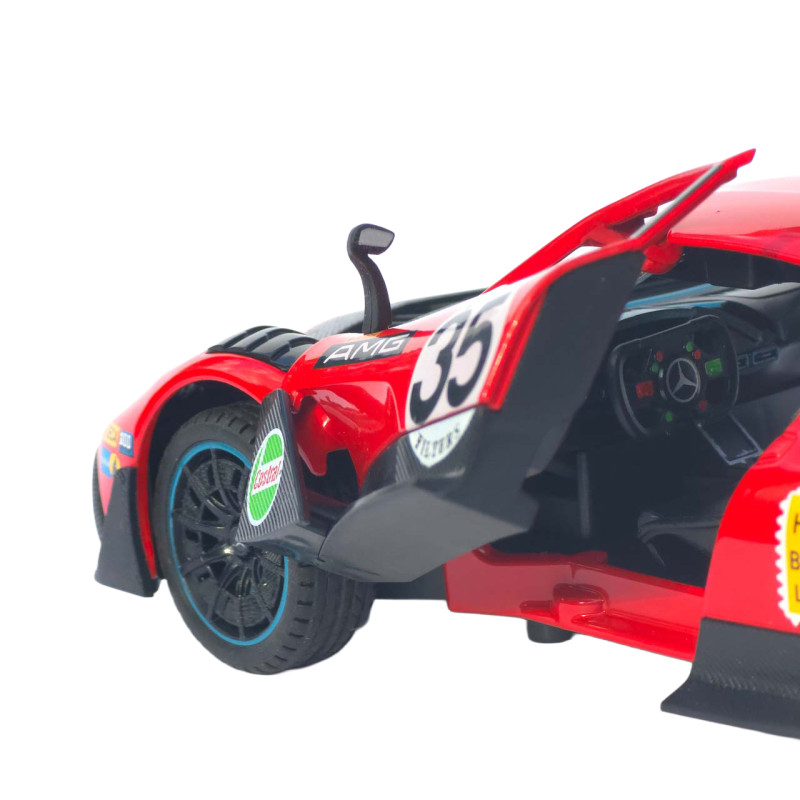 Машинка метал Mercedes-AMG One АвтоЕксперт 1:24 червона з №35 звук світло інерція 21*9*5 см (1760-06)