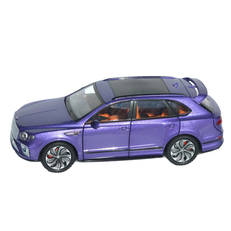 Машинка метал Bentley Bentayga АвтоСвіт фіолетова 1:24 звук світло інерція 21*9*7 см (AP-1897)