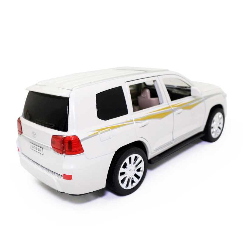 Машинка металева Toyota Land Cruiser "AutoExpert" Тойота джип білий звук світло 19*7*7 см (EL-6491)