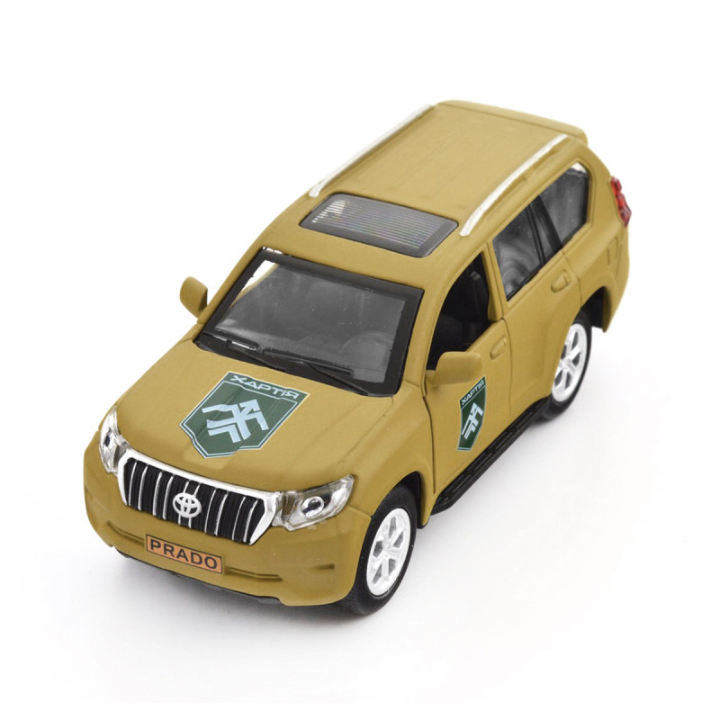 Машинка металева серії Шеврони Героїв Toyota Prado Хартія 1:40 5*12*4см (KM6188)