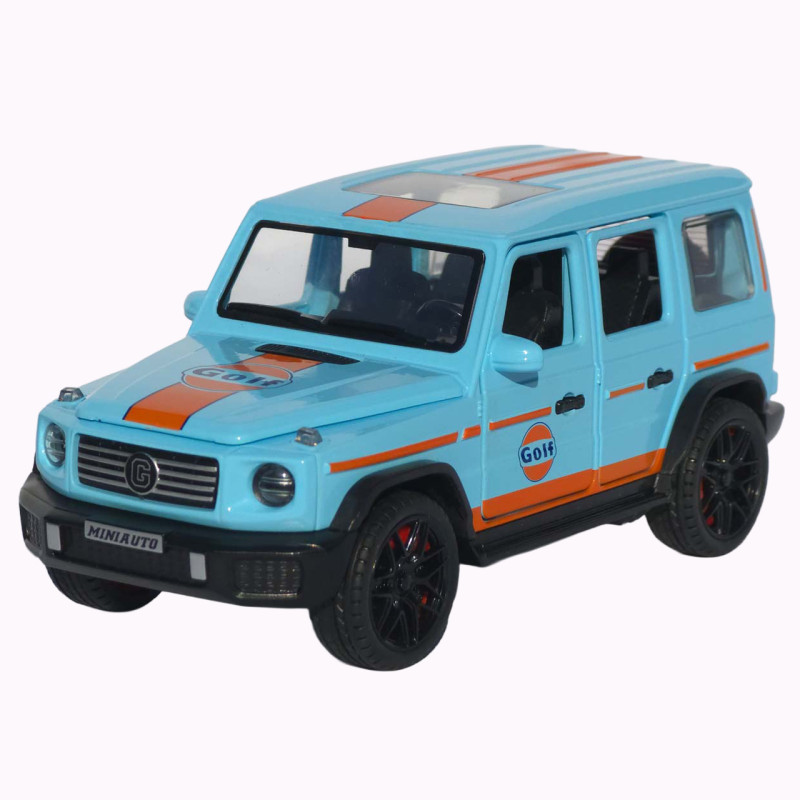 Машинка метал Mercedes-Benz G-Class (Гелендваген) АвтоЕксперт блакитна 1:32 звук світло (LF-80110)