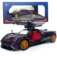 Машинка металева іграшкова Pagani huayra Roadster, Авто Експерт, 1:24, фіолетова, світло, звук, інерція, відкр. двері, 21*5,5*9см. (GT-01557)