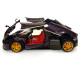 Машинка металева іграшкова Pagani huayra Roadster, Авто Експерт, 1:24, фіолетова, світло, звук, інерція, відкр. двері, 21*5,5*9см. (GT-01557)