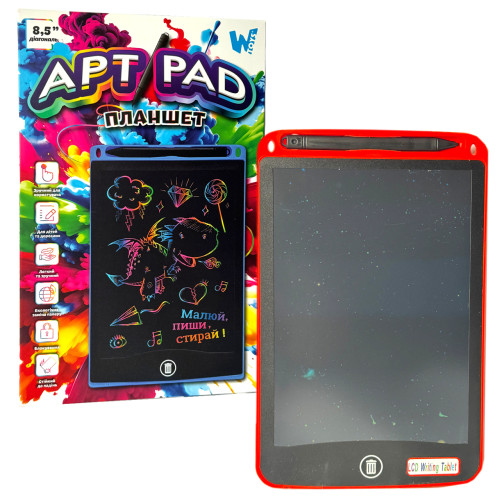 Планшет для малювання WToys екран 8”5 червоний 14*22 см (87166)