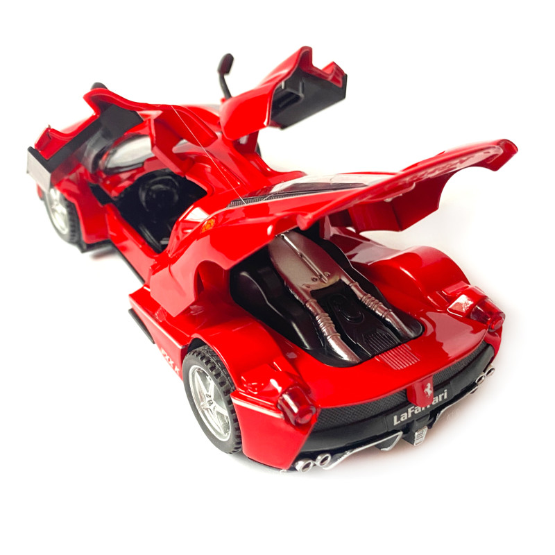 Машинка дитяча АвтоЕксперт металопластик, червона, LaFerrari світло, звук, іннерція, відчин. двері, баг., капот 15*6*4см (23603)