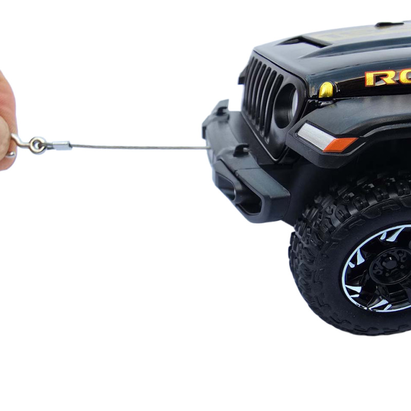 Машинка метал Jeep Wrangler Rubicon джип вранглер чорний 1:24 світло звук 21,5*8*9см (GT - 94911)