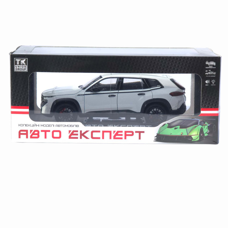 Машинка метал BMW XM АвтоЕксперт біла 1:24 світло звук відкр двері капот багажник (1669-13)
