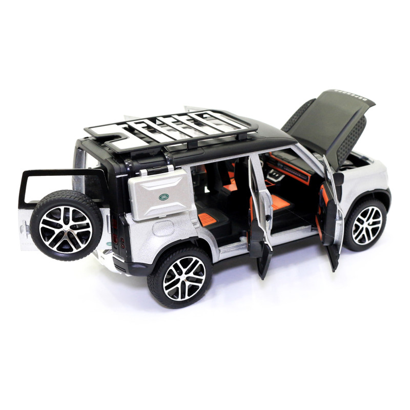 Машинка металева Land Rover Defender AutoExpert Срібло (GT-1008/0716)