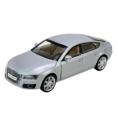 Машинка метал Audi A7 Sportback Автопром срібляста 1:32 звук світло інерція 15,5*6*4 см (68319)