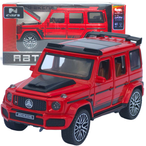 Машинка метал Mercedes-Benz G-Class (Гелендваген) АвтоЕксперт червона 1:32 звук світло (L-0442-50)