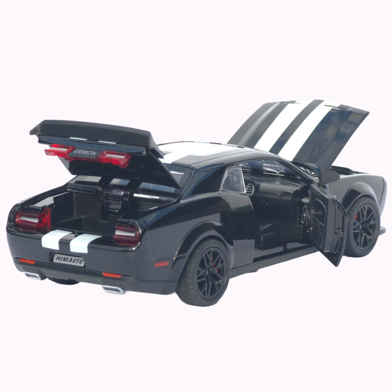 Машинка метал Dodge Challenger SRT Hellcat АвтоЕксперт чорна 1:32 звук світло 15,7*7*5 см (LF-30608)