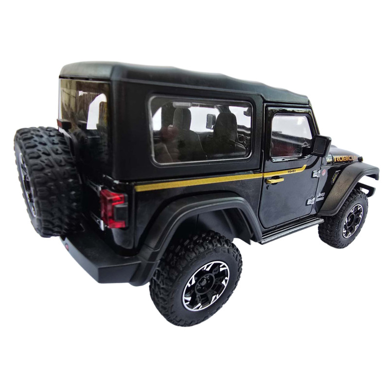 Машинка метал Jeep Wrangler Rubicon джип вранглер чорний 1:24 світло звук 21,5*8*9см (GT - 94911)