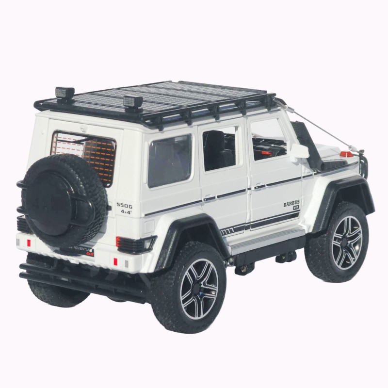 Машинка метал Brabus 800 Adventure XLP АвтоЕксперт біла 1:24 звук світло відкриваються двері капот багажник (2814-25)