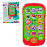 Детский развивающий телефон Первые знания Kids Hits Smart Phone, Яскравий зоопарк укр англ., 8*14*2 см, KH03/004