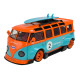Машинка металева Volkswagen t1 bus Автопром помаранчево-блакитна 1:24 звук світло 19,5*8,5*5 см (AP7751)