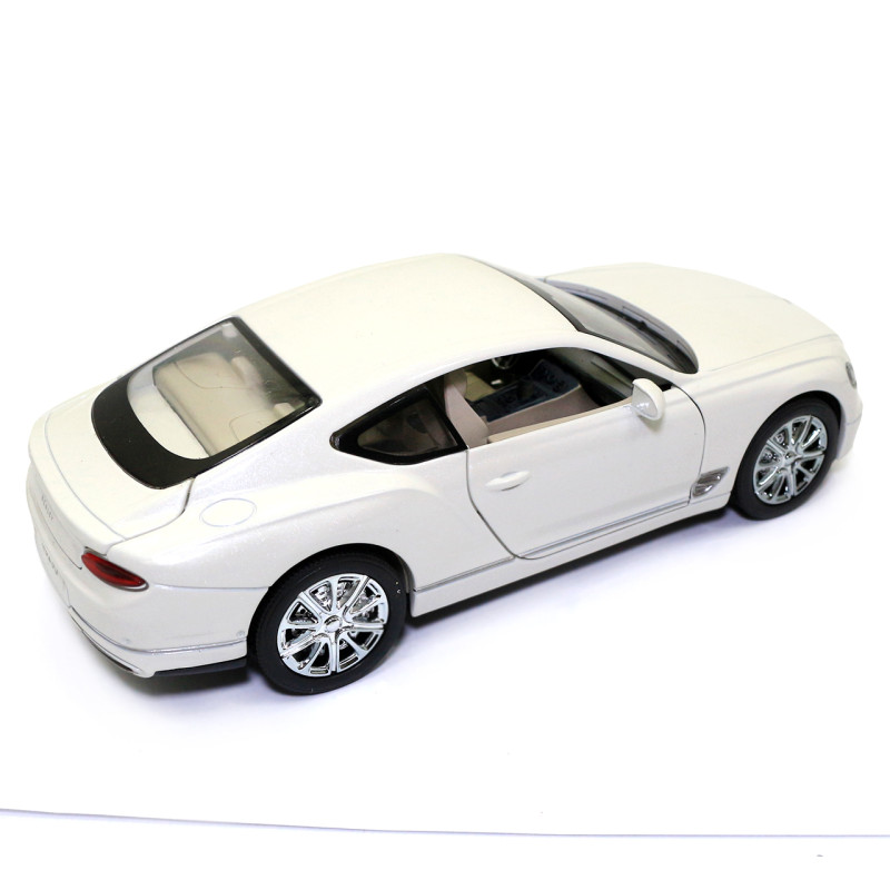Машинка ігрова Bentley Continental GT W12 "АвтоЕксперт" Бентлі метал білий світло звук 20*6*8 см (EL-3215)