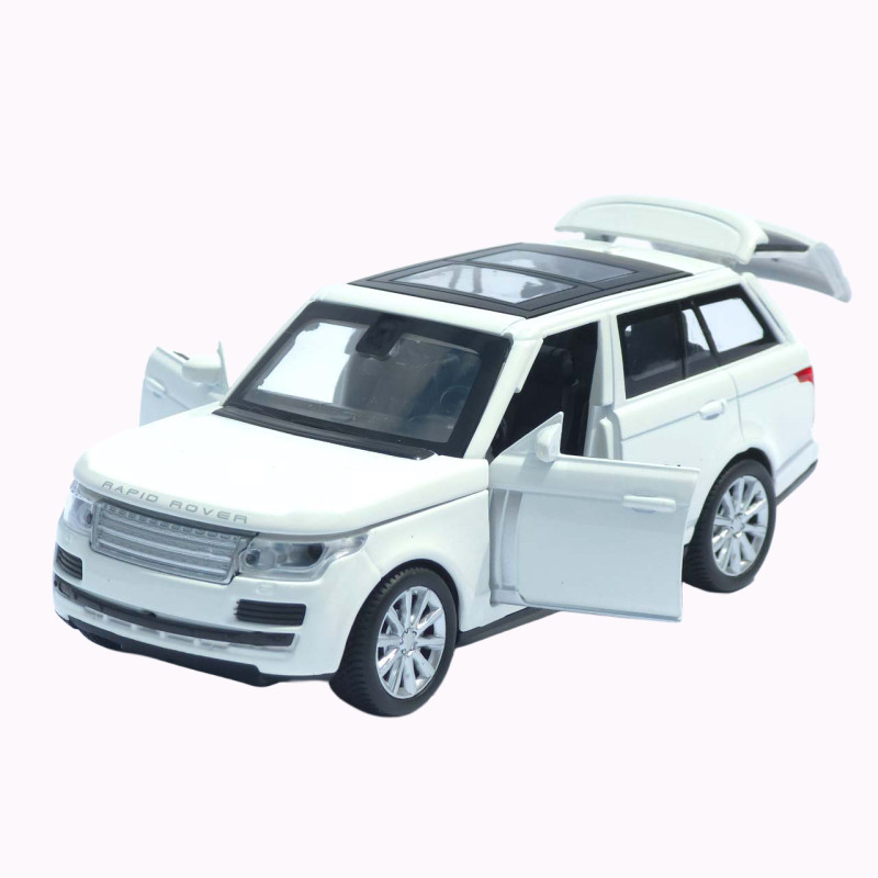 Машинка метал Range Rover Vogue АвтоЕксперт біла 1:32 звук світло відкриваються двері капот багажник (72655)