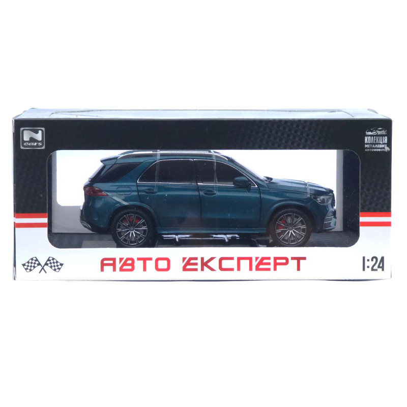 Машинка метал Mercedes-Benz GLE-Class АвтоЕксперт бірюзова 1:24 звук світло інерція 20,5*8,5*7,5 см (G9775-15)