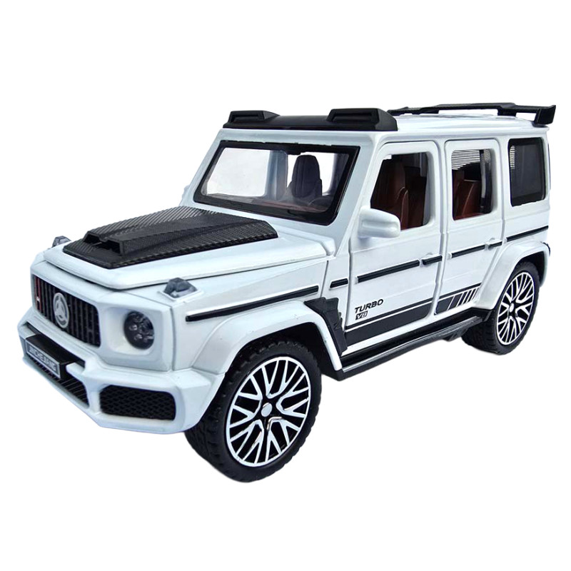 Машинка метал Mercedes-Benz Brabus Мерседес Брабус білий 1:32 звук світло 15,5*6,8*6,5см (61600)