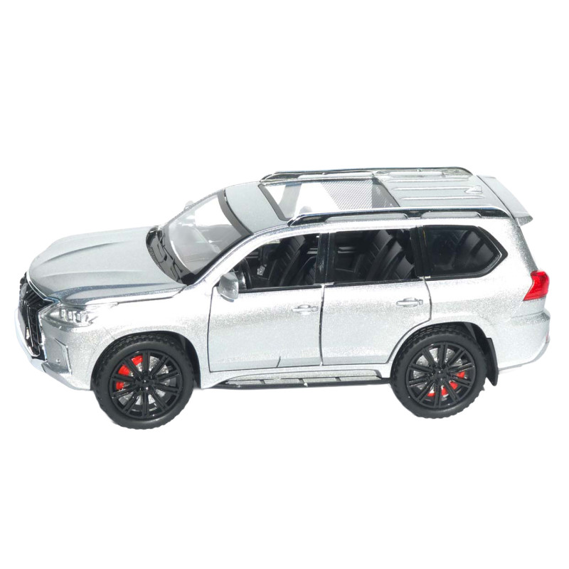 Машинка метал Lexus LX 570 АвтоСвіт срібляста 1:22 звук світло інерція 21*9*8 см (AP-1982)
