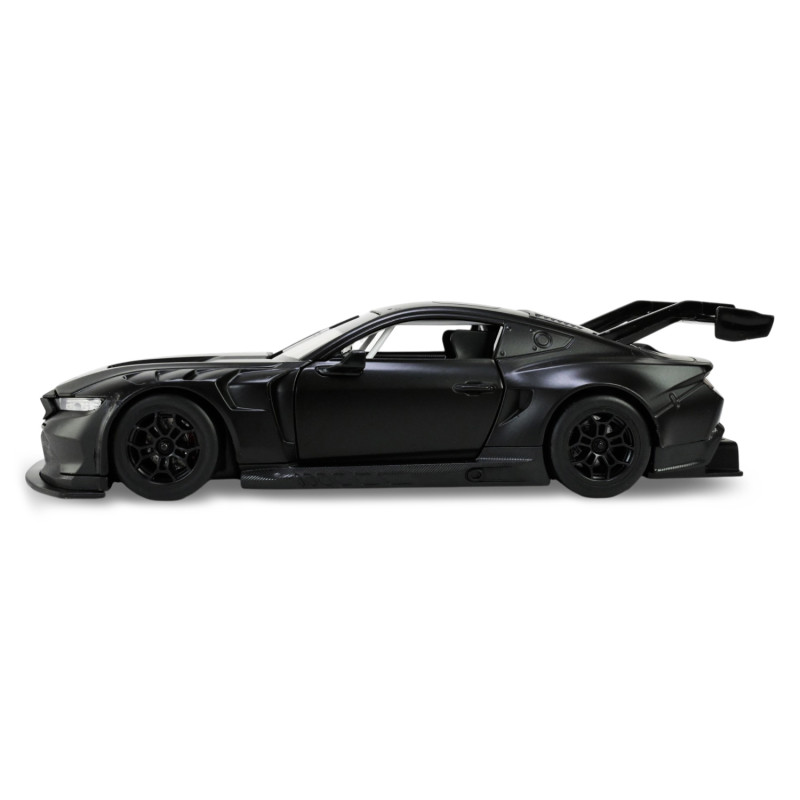 Машинка металева Ford Mustang GT3 чорна 1:24 відкриваються двері капот 20,5*8,5*5 см (661293)
