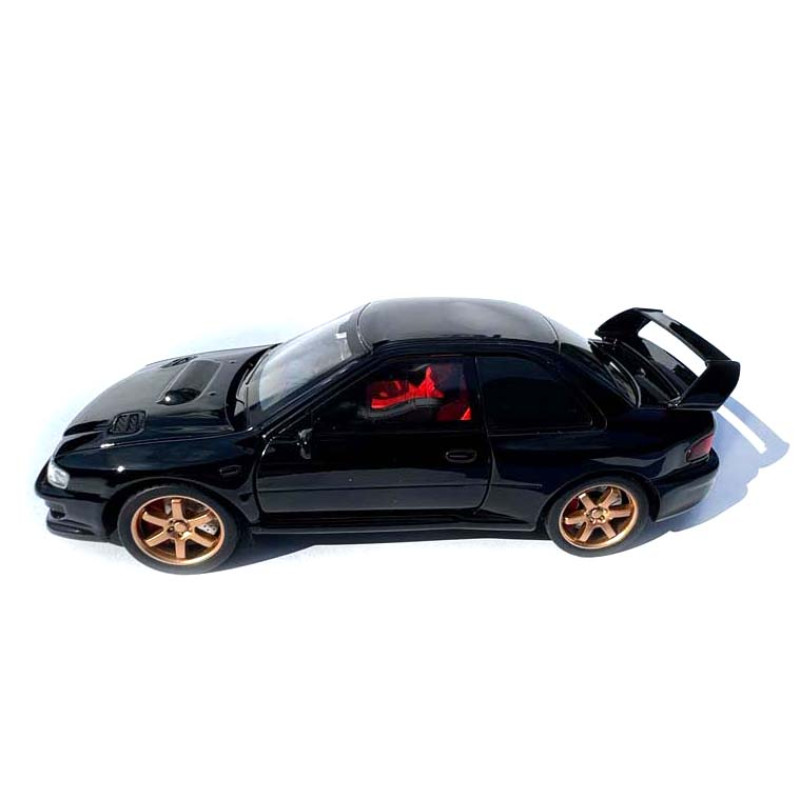 Машинка Subaru Impreza WRX STI чорна субару 1:32 світло звук інерція відч двері баг капот 13,5*5*4,5см (TK-30718)
