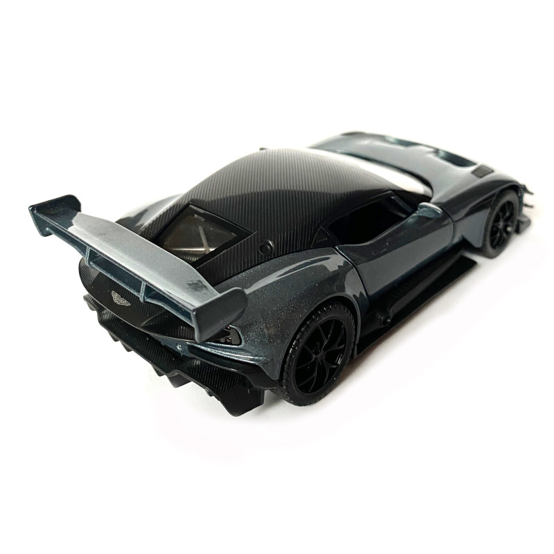 Іграшкова машинка металева Aston Martin Vulcan, астон мартін, сіра, звук, світло, інерція, откр двері, капот, Автоексперт, 1:32,14,5*7*4,5 см (ТК-10601)