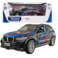Машина метал BMW X5M БМВ 1:43 чорний 5*11*3см (250360)