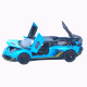 Машинка метал Lamborghini Aventador SVJ АвтоЕксперт блакитна 1:32 звук світло 15,5*7*3,8 см (LF-66519)