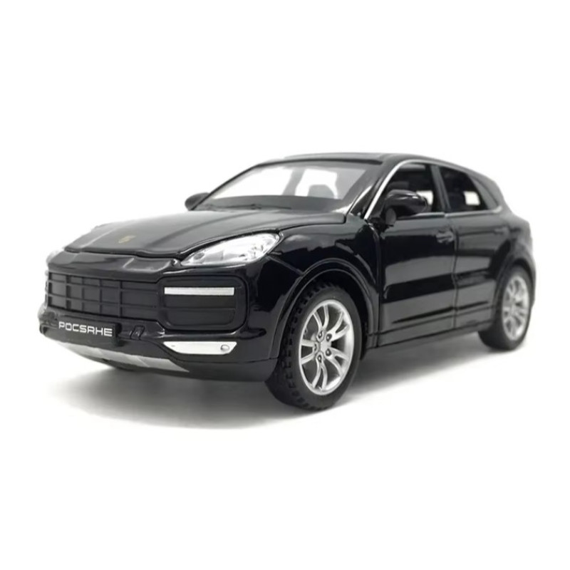 Машинка игровая Porsche Macan «АвтоЕксперт» Порше Макан, металл, черная, подсветка фар, звук, инерция, открываются двери, капот, 16*7*6, 15506