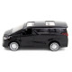Іграшкова машинка металева TOYOTA ALPHARD, тойота альфард, чорний, відкр двері, інерція, 5*11*4см (250276)