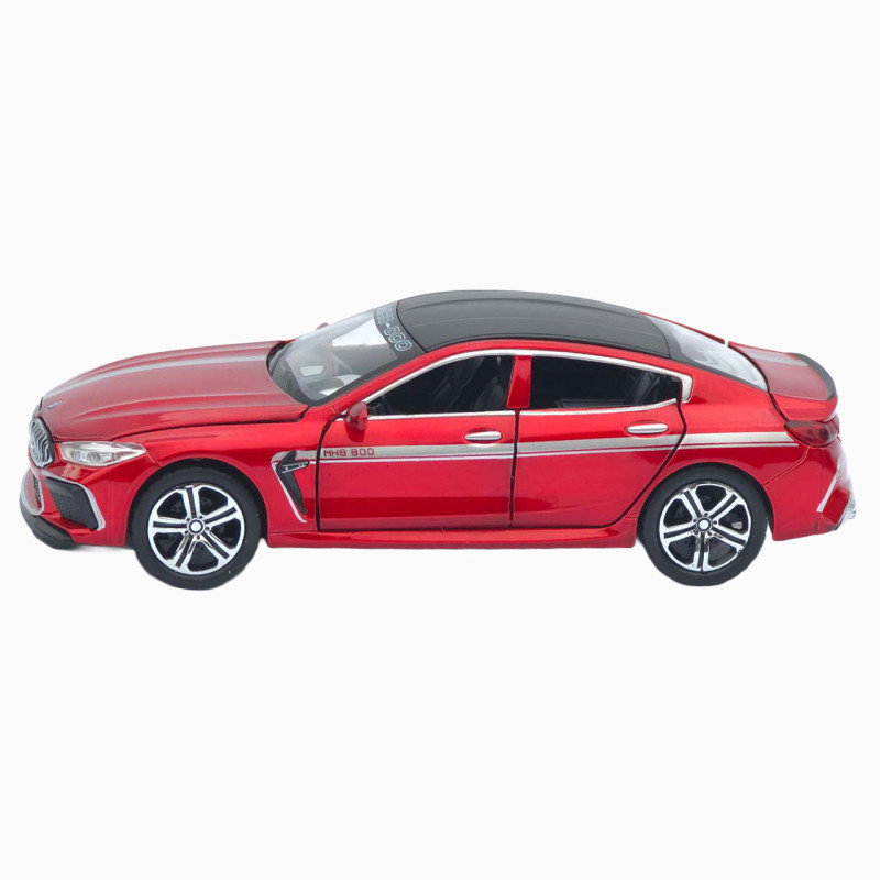 Іграшкова машинка металева BMW Manhart MH8 800 АвтоЕксперт БМВ, червона, звук, світло, інерція, відкр. двері, капот, багажник, 15*7*5 см (TK-3054)