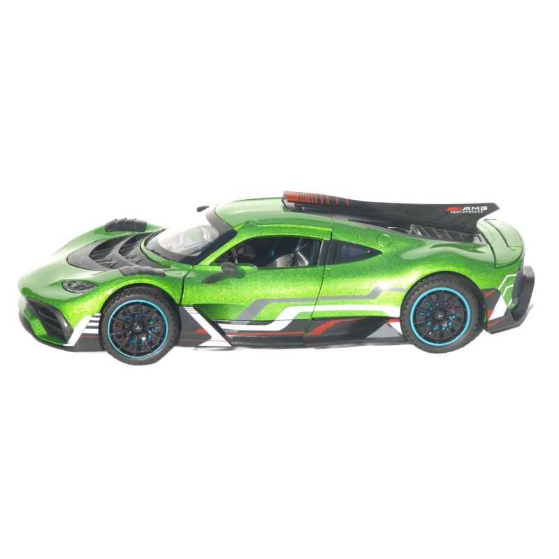 Машинка метал Mercedes-AMG One АвтоЕксперт зелена 1:24 звук світло інерція 21*9*5 см (1760-06)