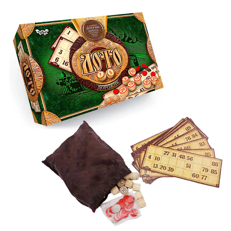 Настільна гра DANKO TOYS «Дорожнє лото» дерево (DTG51U)
